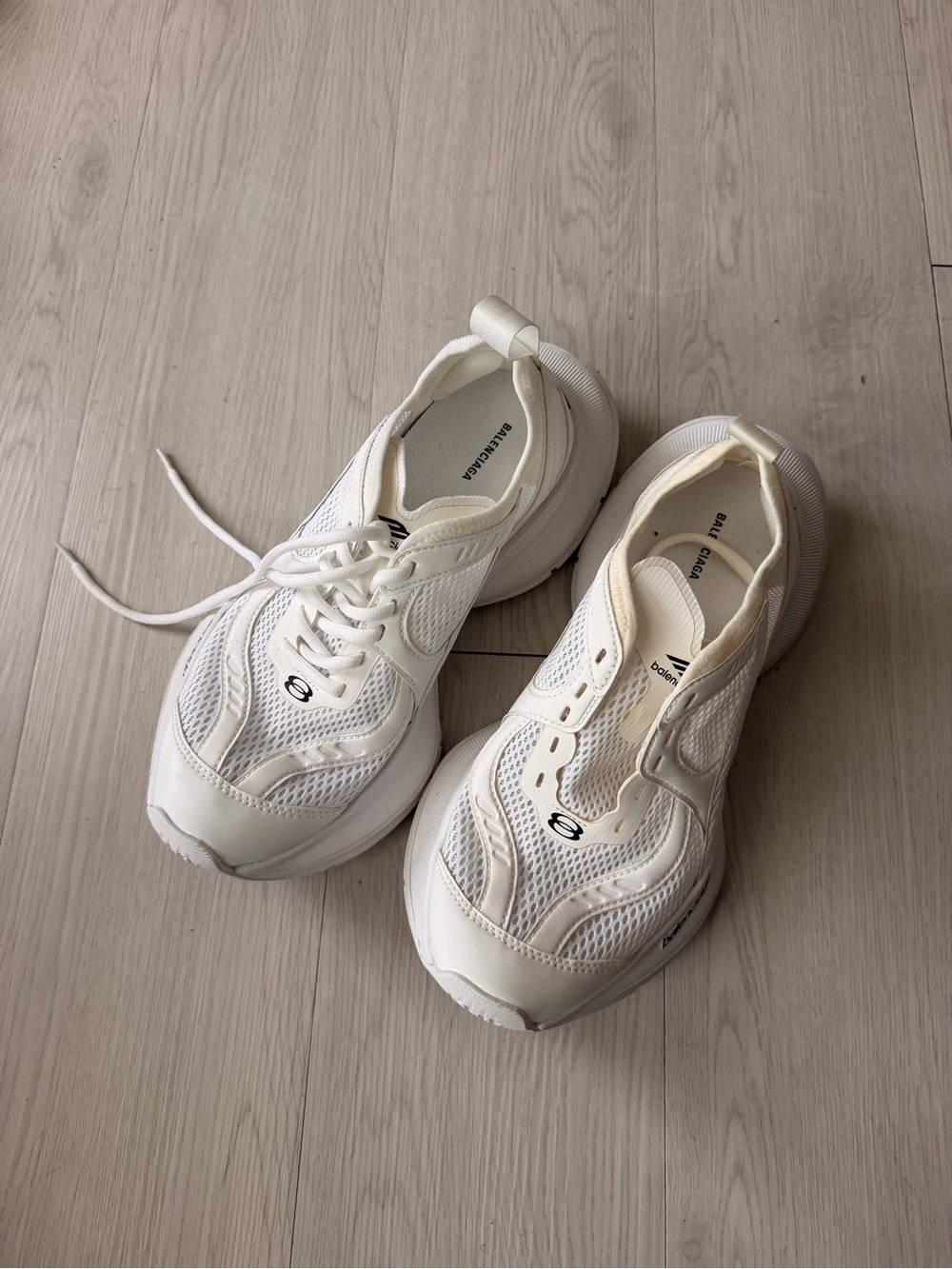 Balenciaga White Women's Mesh Sneakers